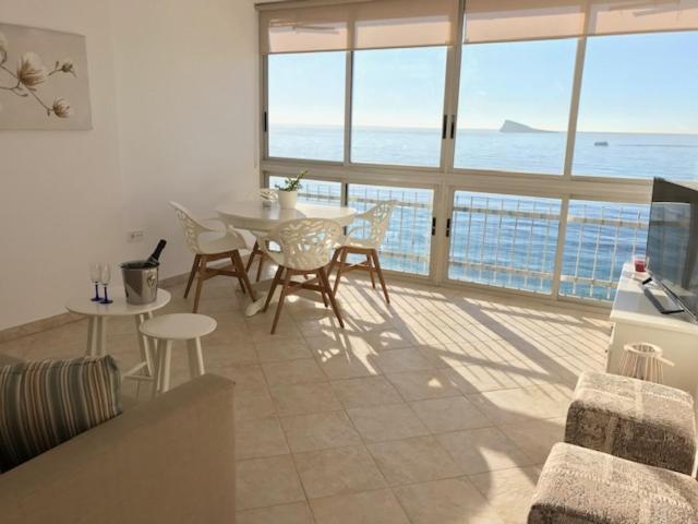 Los Fernandos, 1St Line Beachfront Poniente, 2 Bedroom Apartment Ocean Terrace Бенідорм Екстер'єр фото